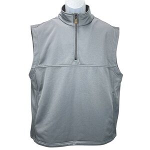 Ping Collection Men’s Size Large Gray 1/4 Zip Golf Vest Polyester Performance